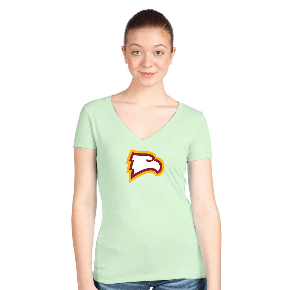 Women's Winthrop Eagles  Next Level Ideal V-Neck T-Shirt