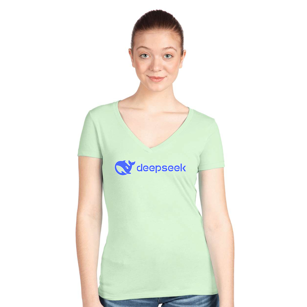 Women's DeepSeek Next Level Ideal V-Neck T-Shirt