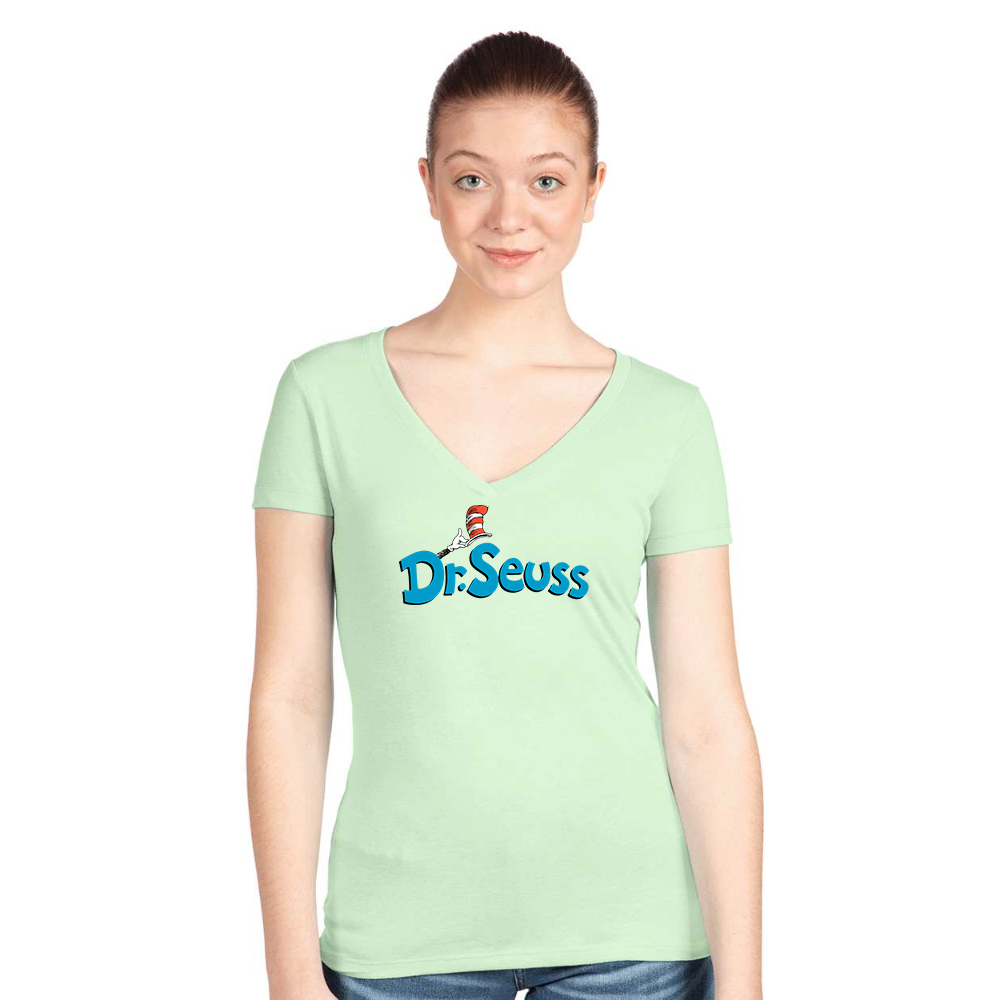 Women's Dr. Seuss Next Level Ideal V-Neck T-Shirt