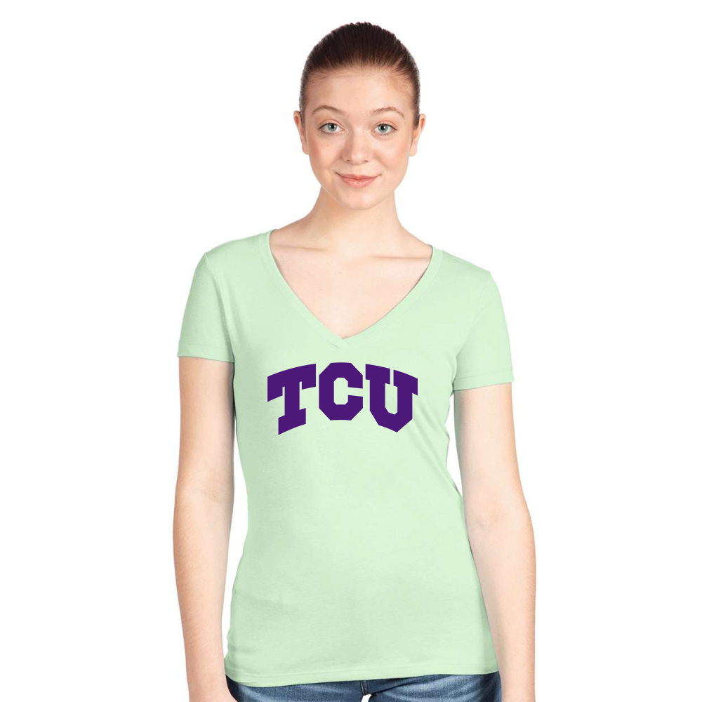 Women's TCU Horned Frogs Next Level Ideal V-Neck T-Shirt