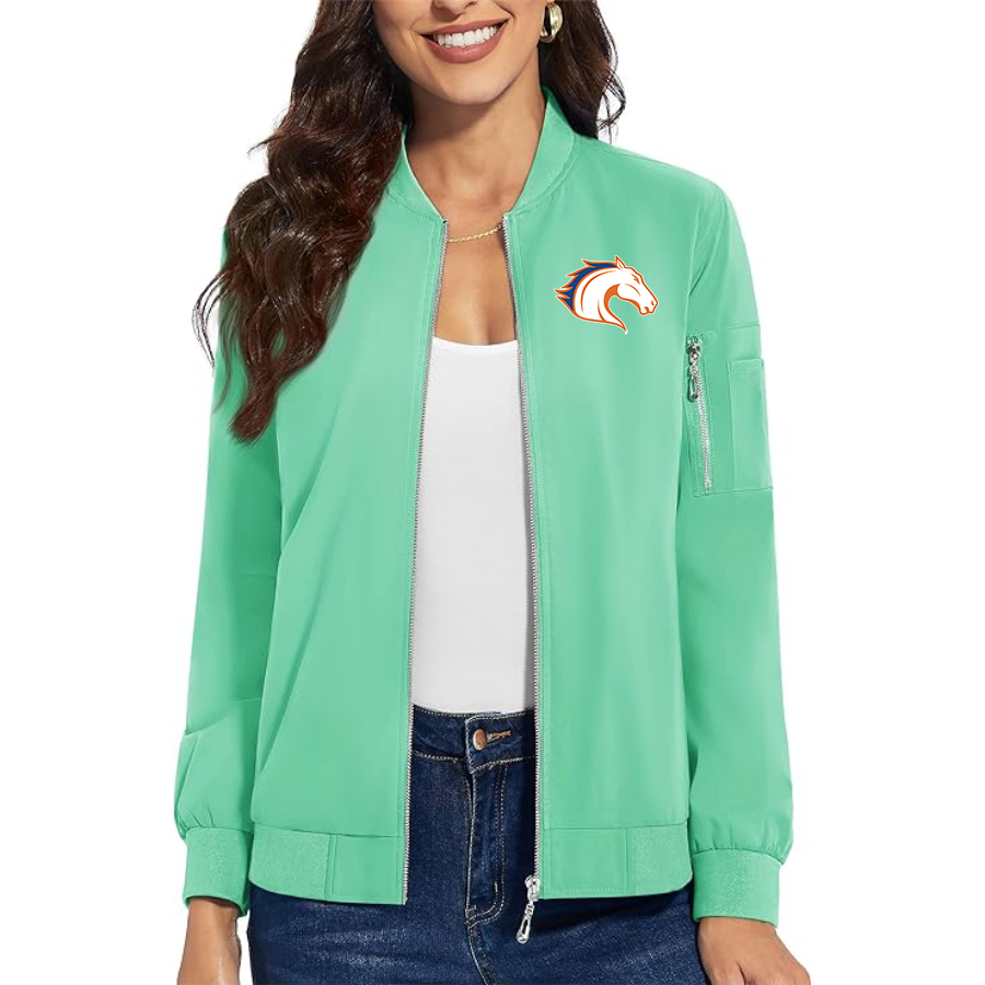 Women's Texas Arlington Mavericks  Premium Bomber Jacket with Polished Detailing and Functional Sleeve Pocket Modern Luxury Outerwear