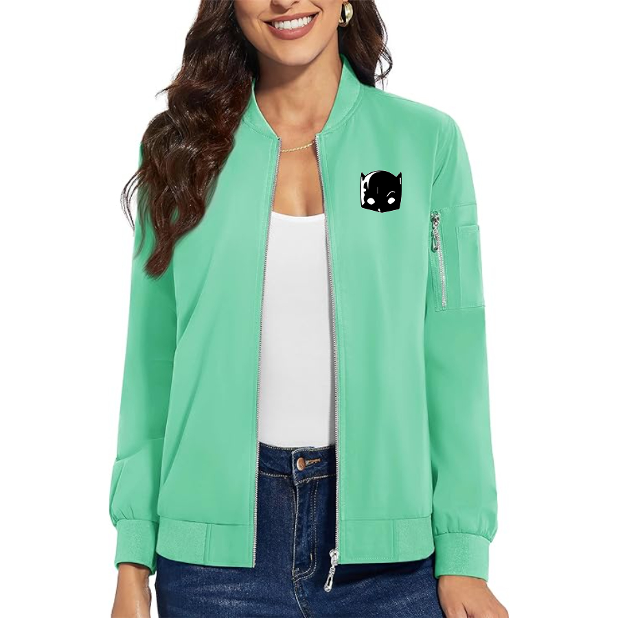 Women's Hellcat Premium Bomber Jacket with Polished Detailing and Functional Sleeve Pocket Modern Luxury Outerwear