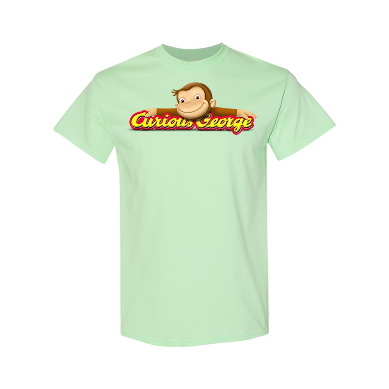 Men's Curious George Gildan Heavy Cotton T-Shirt