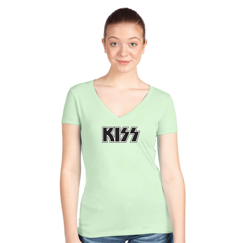 Women's  Kiss Next Level Ideal V-Neck T-Shirt