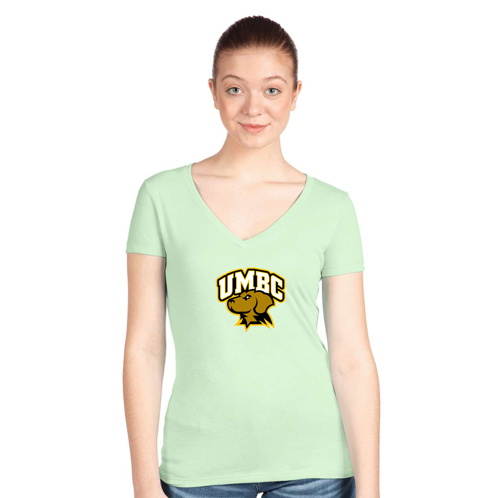 Women's UMBC Retrievers Next Level Ideal V-Neck T-Shirt