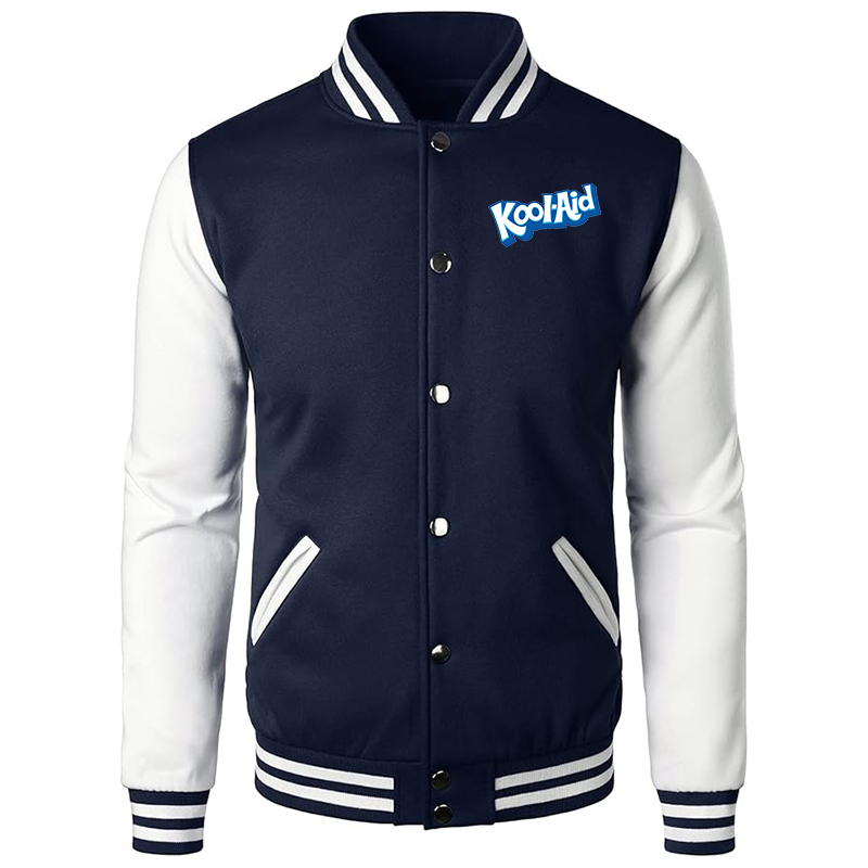 Men’s Kool-Aid Varsity Baseball Jacket Cotton Blend Letterman Jackets