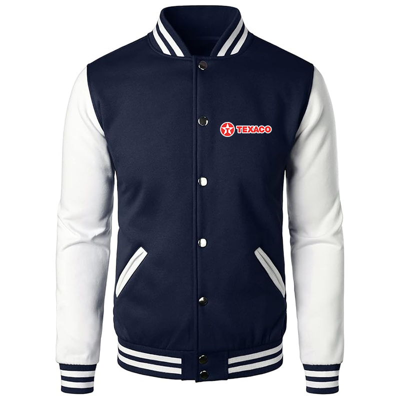 Men’s Texaco Varsity Baseball Jacket Cotton Blend Letterman Jackets