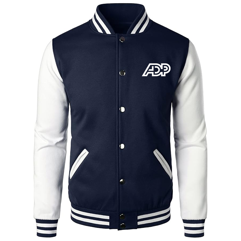 Men’s ADP Varsity Baseball Jacket Cotton Blend Letterman Jackets