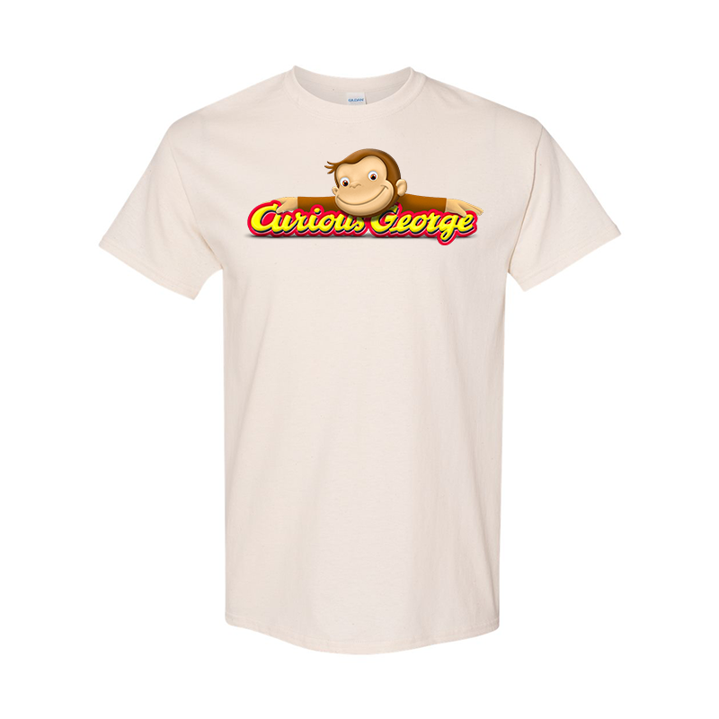 Men's Curious George Gildan Heavy Cotton T-Shirt