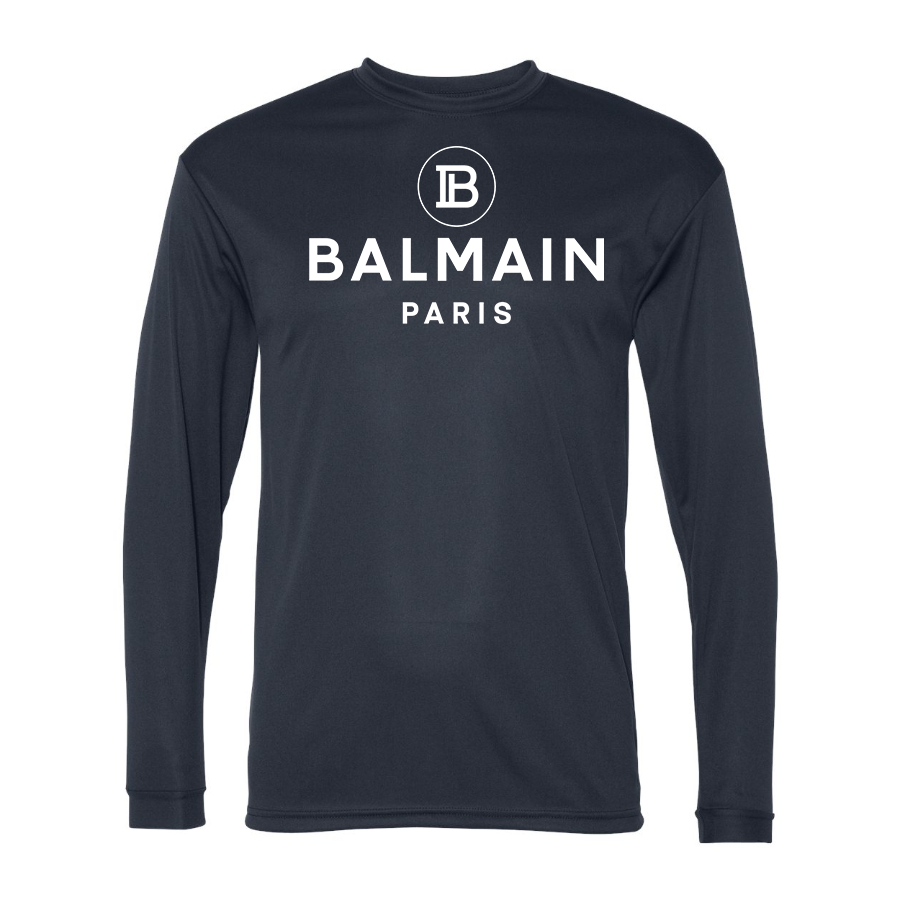 Men's Balmain Paris  Performance Long Sleeve T-Shirt