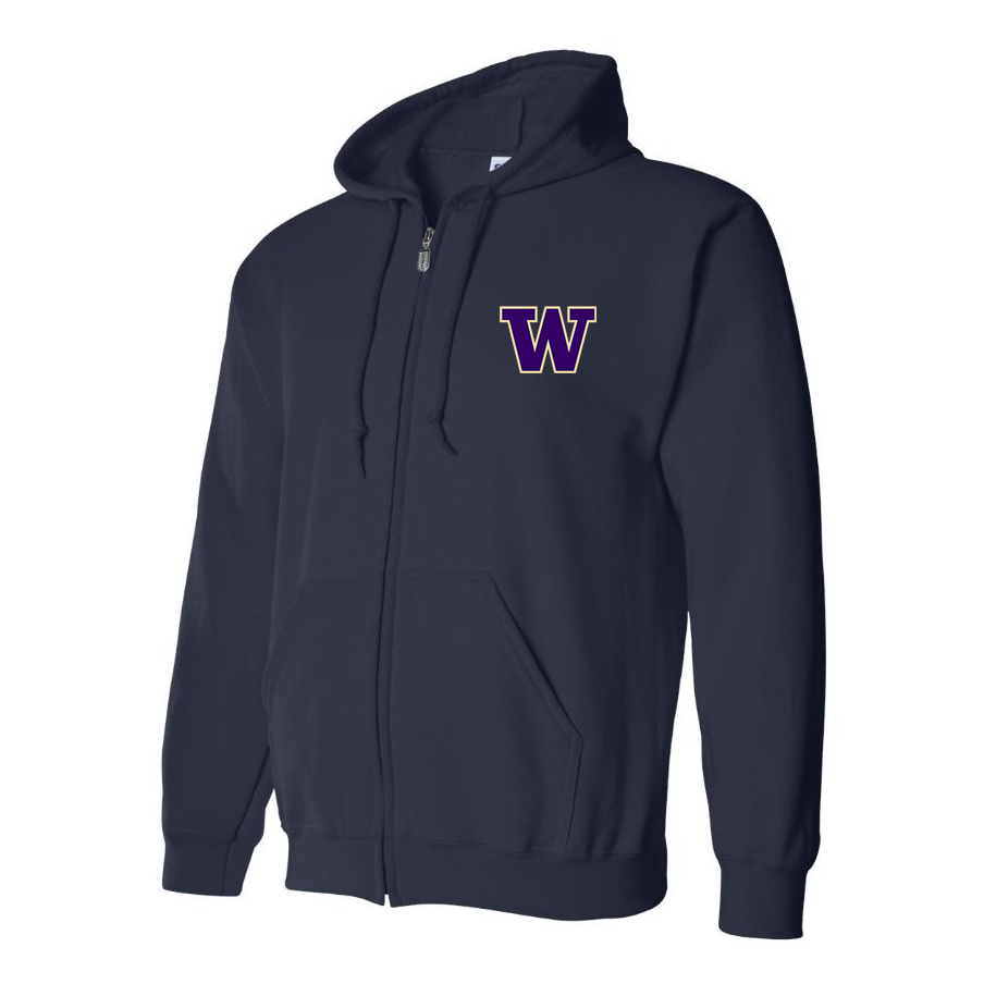 Men's Washington Huskies Full Zip Hoodie