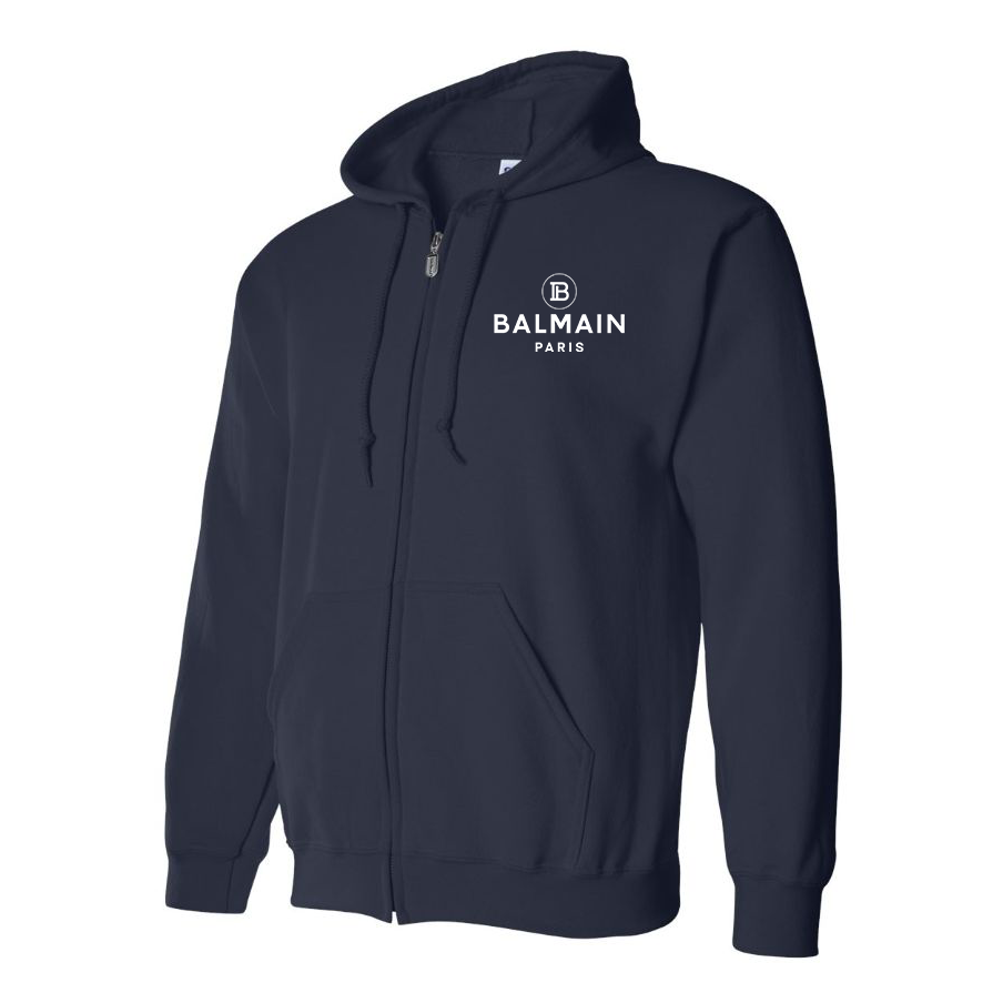 Men's Balmain Paris  Full Zip Hoodie