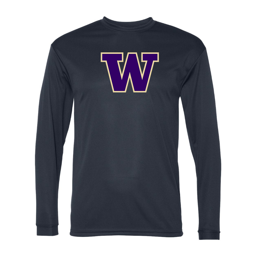 Men's Washington Huskies Polyester Long Sleeve T-Shirt