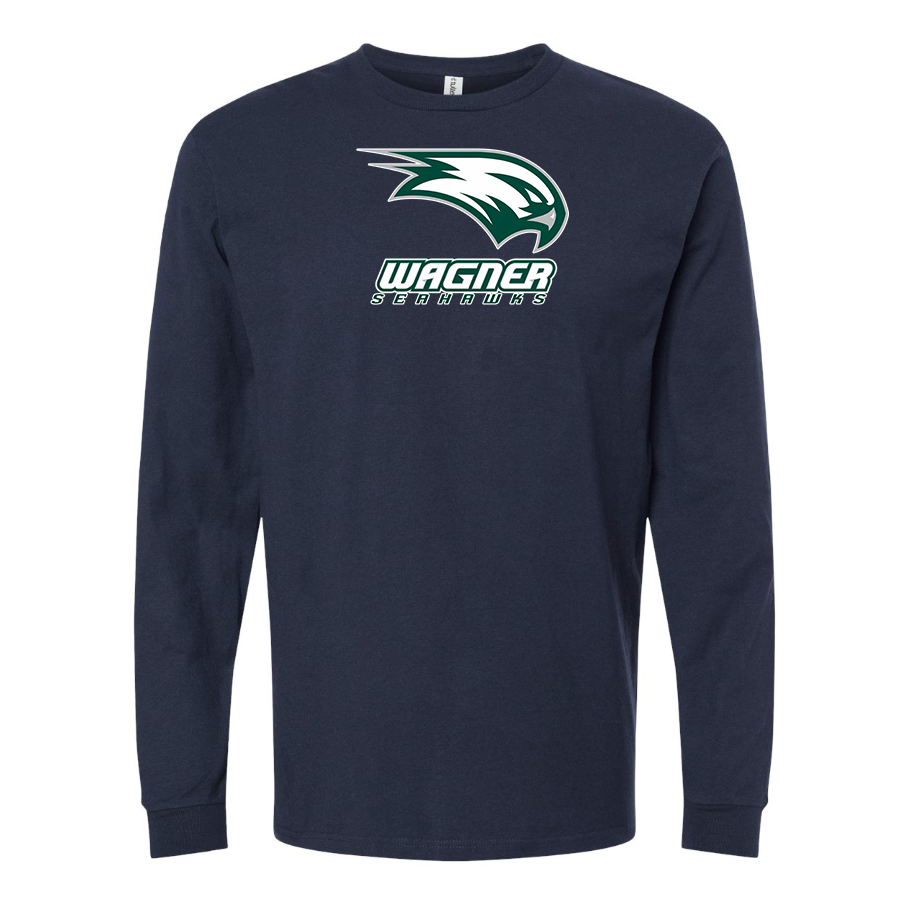 Men's Wagner Seahawks Cotton Long Sleeve T-Shirt