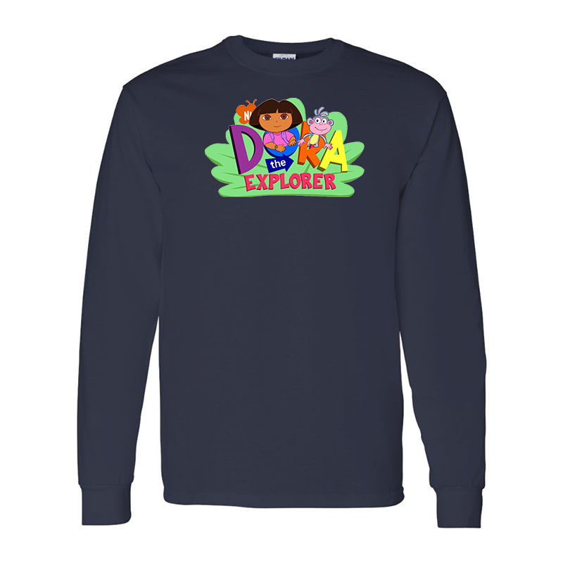 Men's Dora the Explorer Gildan Heavy Cotton Long Sleeve T-Shirt