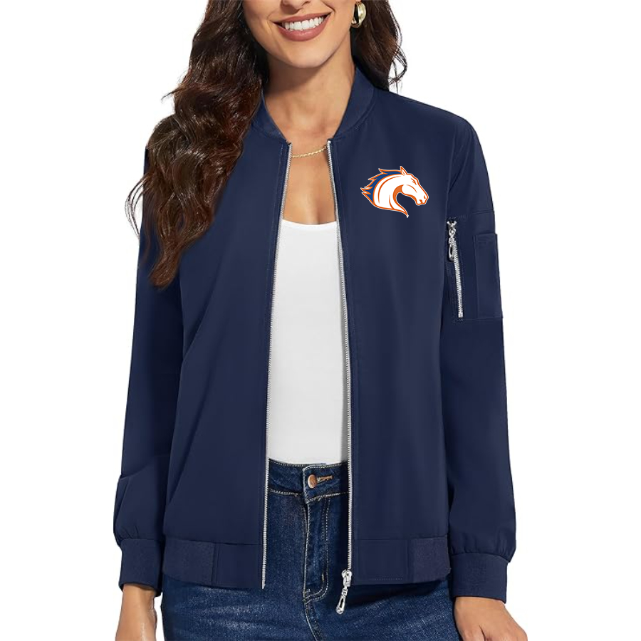 Women's Texas Arlington Mavericks  Premium Bomber Jacket with Polished Detailing and Functional Sleeve Pocket Modern Luxury Outerwear