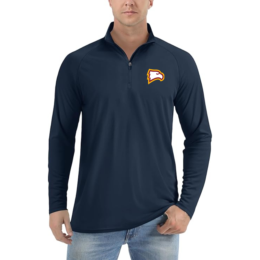 Men's Winthrop Eagles Lightweight Quarter-Zip Athletic Shirt Long Sleeve Performance Wear