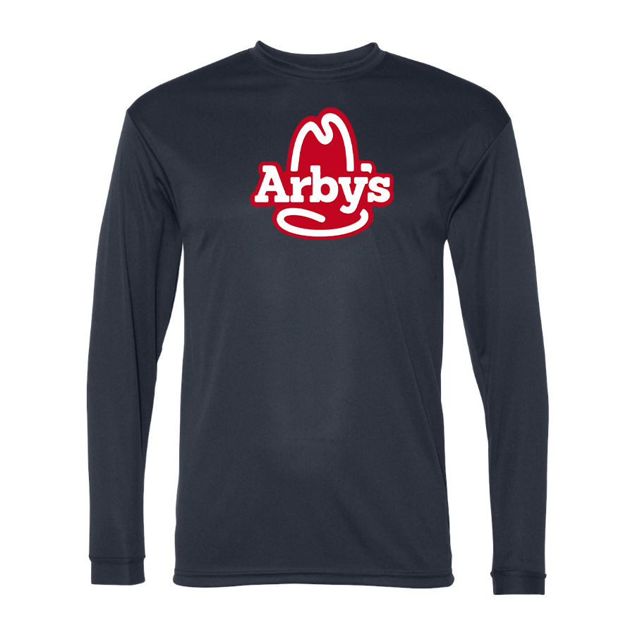 Men's Arbys Polyester Long Sleeve T-Shirt