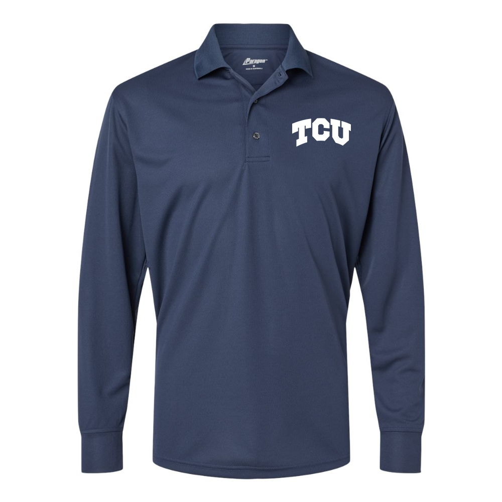 Men's TCU Horned Frogs Paragon Prescott Long Sleeve Polo