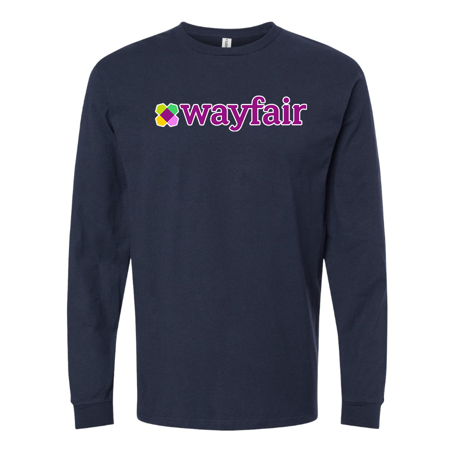 Men's Wayfair Cotton Long Sleeve T-Shirt