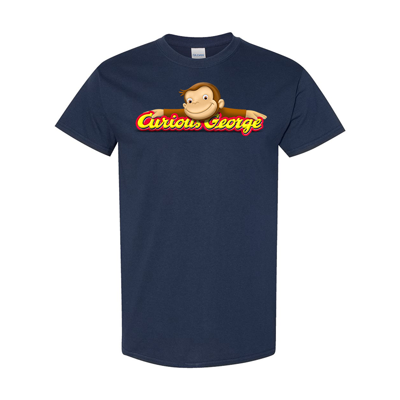 Men's Curious George Gildan Heavy Cotton T-Shirt