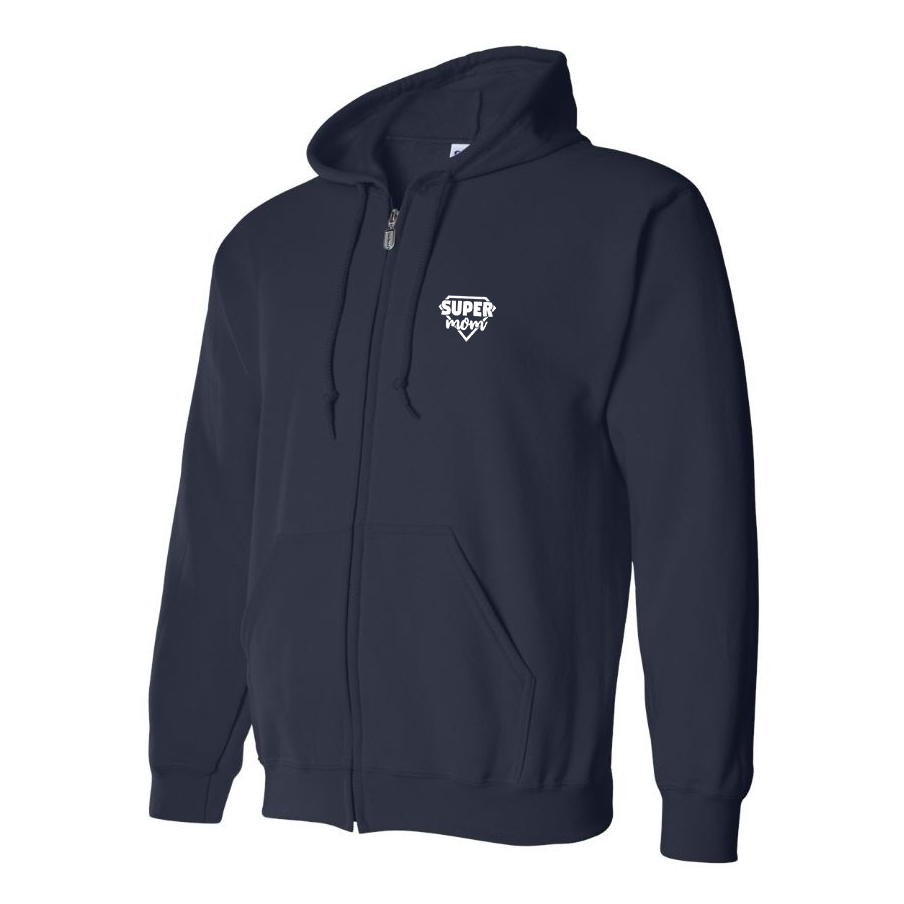 Men's  Super Mom Zipper Hoodie