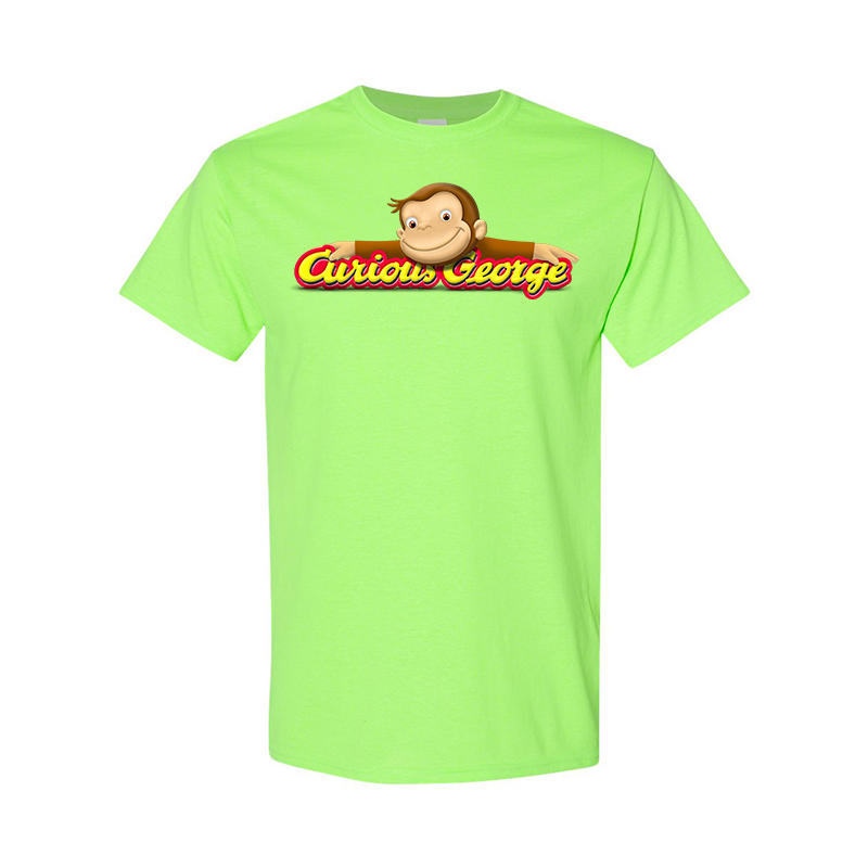 Men's Curious George Gildan Heavy Cotton T-Shirt