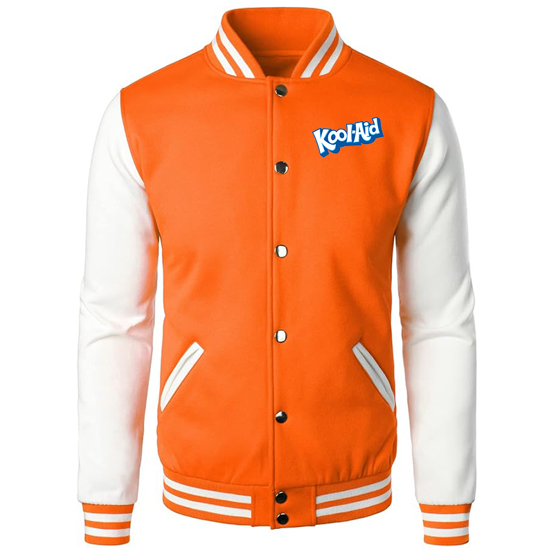 Men’s Kool-Aid Varsity Baseball Jacket Cotton Blend Letterman Jackets