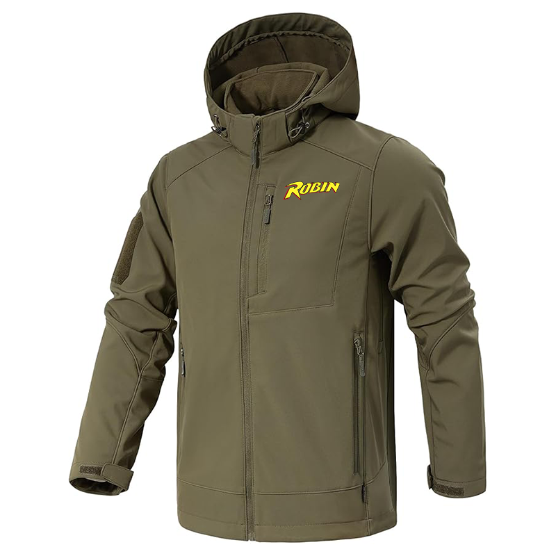 Men's Robin Jacket Waterproof Hooded Coats Tactical Soft Shell Jackets