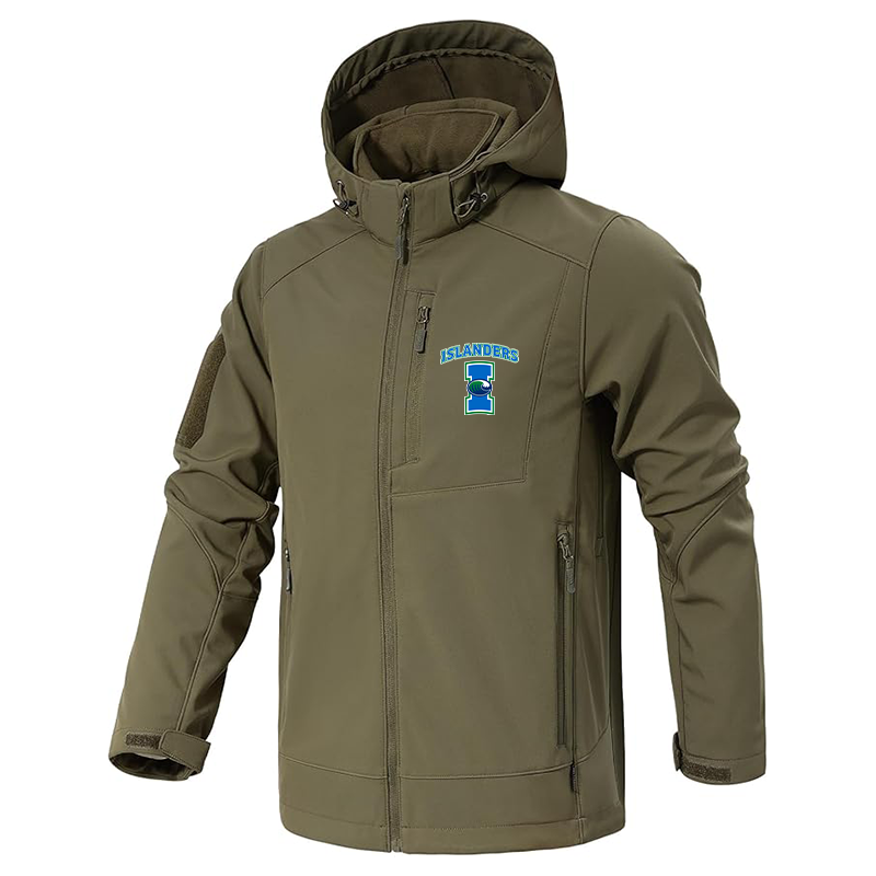 Men's Texas AM CC Islanders  Jacket Waterproof Hooded Coats Tactical Soft Shell Jackets