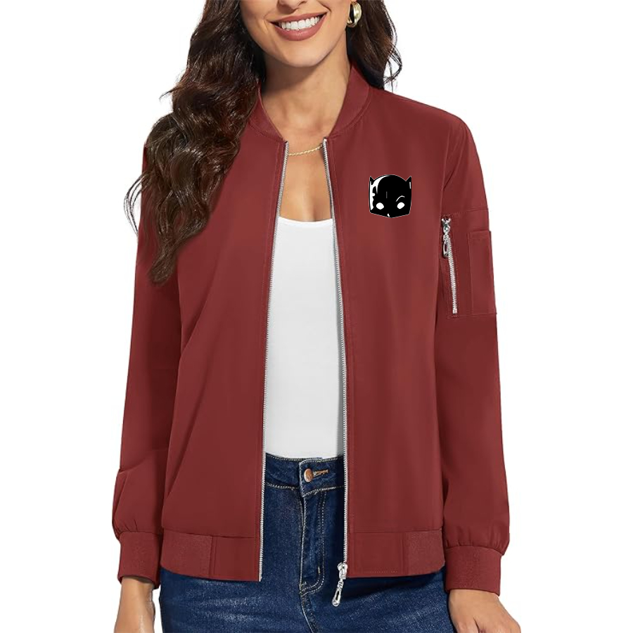 Women's Hellcat Premium Bomber Jacket with Polished Detailing and Functional Sleeve Pocket Modern Luxury Outerwear