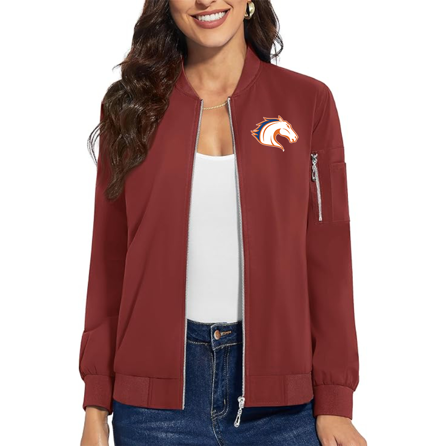 Women's Texas Arlington Mavericks  Premium Bomber Jacket with Polished Detailing and Functional Sleeve Pocket Modern Luxury Outerwear