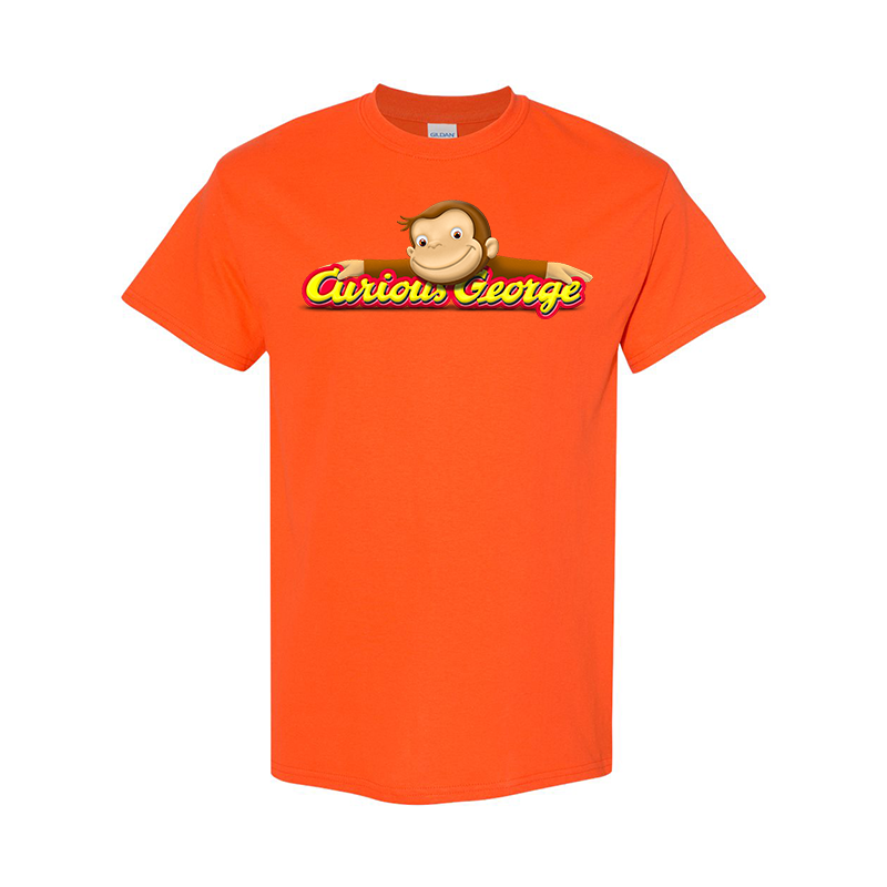 Men's Curious George Gildan Heavy Cotton T-Shirt