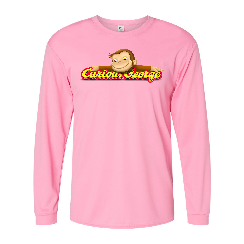 Men's Curious George Performance Long Sleeve T-Shirt