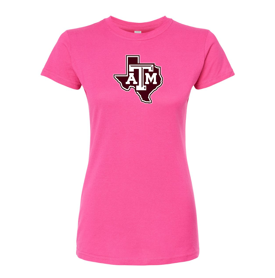 Women's Texas AM Aggies Round Neck T-Shirt