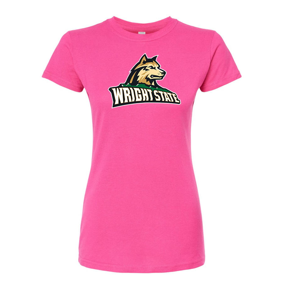 Women's Wright State Raiders Round Neck T-Shirt