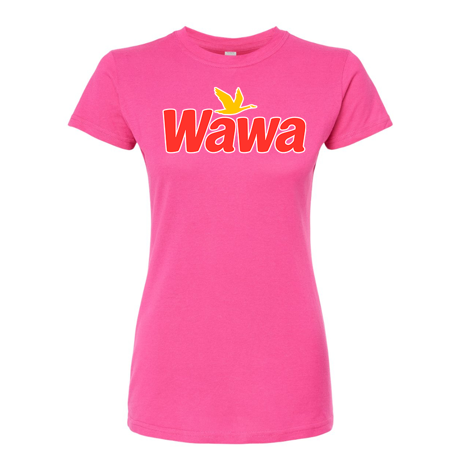 Women's Wawa Gas Station Round Neck T-Shirt