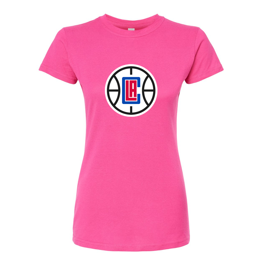 Women's LA Clippers Round Neck T-Shirt