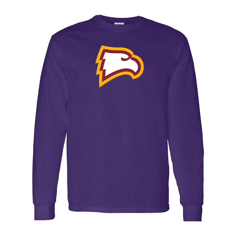 Men's Winthrop Eagles  Gildan Heavy Cotton Long Sleeve T-Shirt