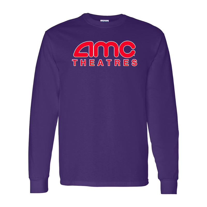 Men's Amc Theatres Gildan Heavy Cotton Long Sleeve T-Shirt