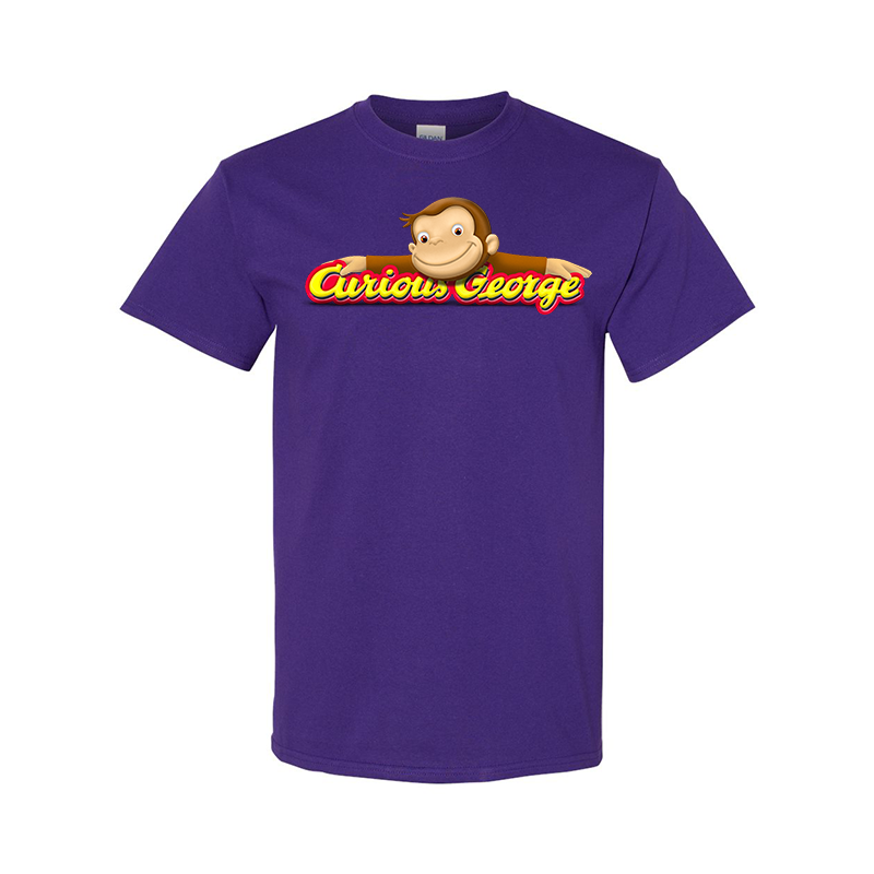 Men's Curious George Gildan Heavy Cotton T-Shirt