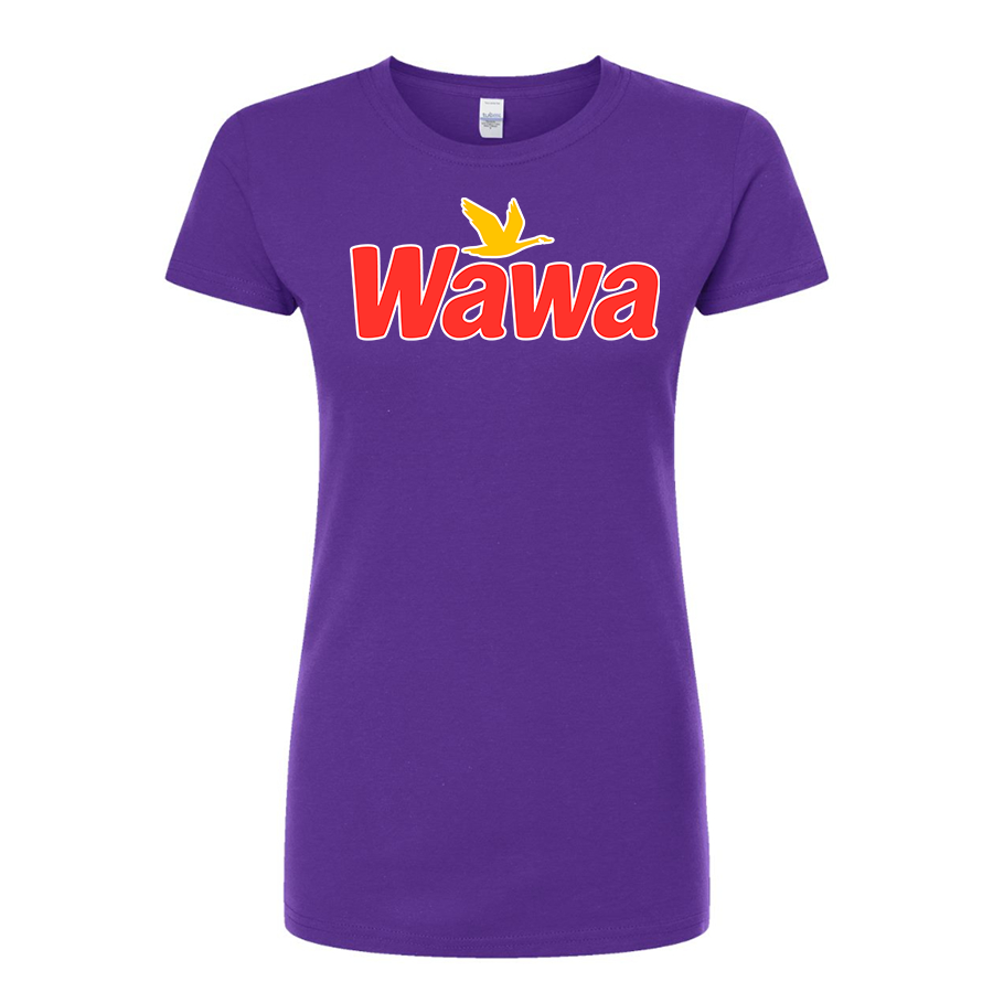 Women's Wawa Gas Station Round Neck T-Shirt