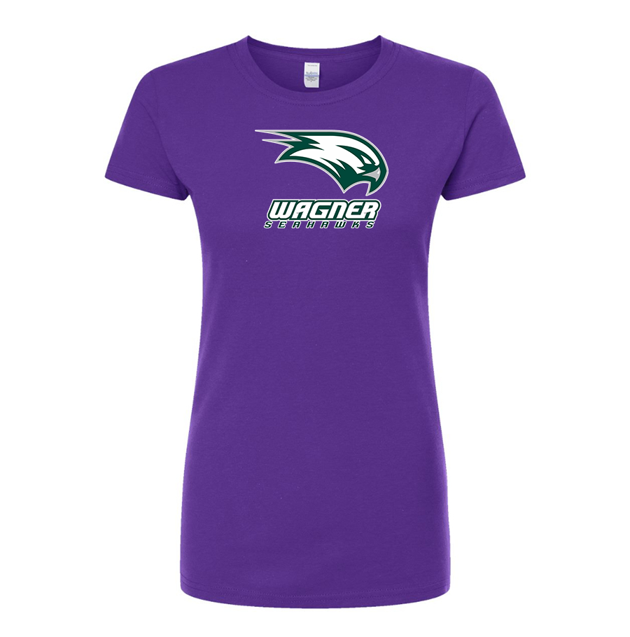 Women's Wagner Seahawks Round Neck T-Shirt