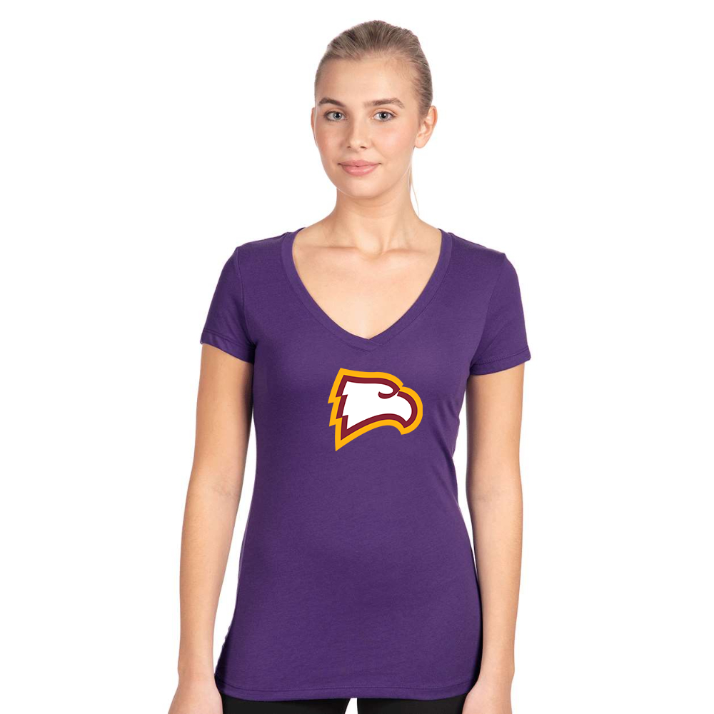 Women's Winthrop Eagles  Next Level Ideal V-Neck T-Shirt