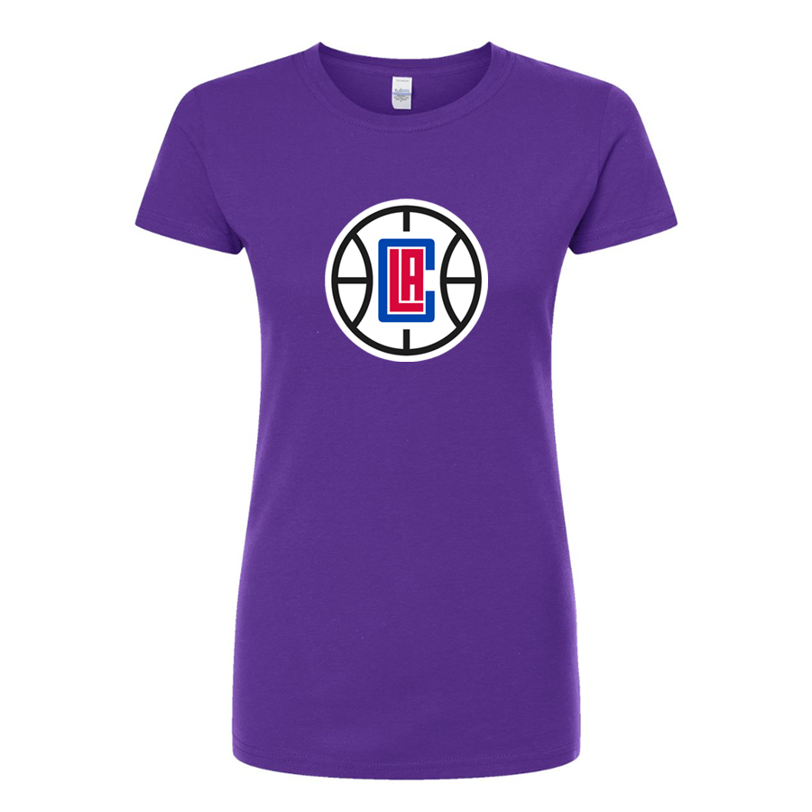 Women's LA Clippers Round Neck T-Shirt