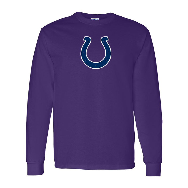 Men's Indianapolis Colts Gildan Heavy Cotton Long Sleeve T-Shirt