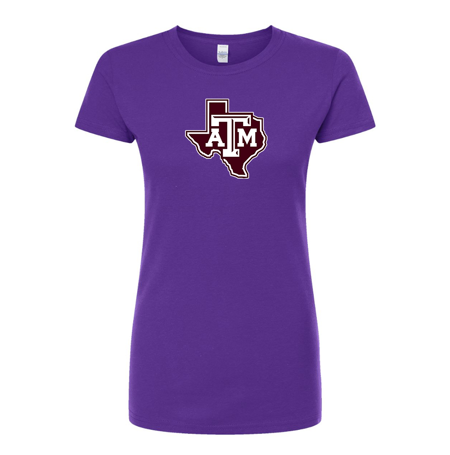 Women's Texas AM Aggies Round Neck T-Shirt