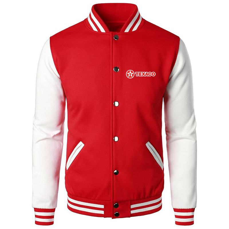 Men’s Texaco Varsity Baseball Jacket Cotton Blend Letterman Jackets