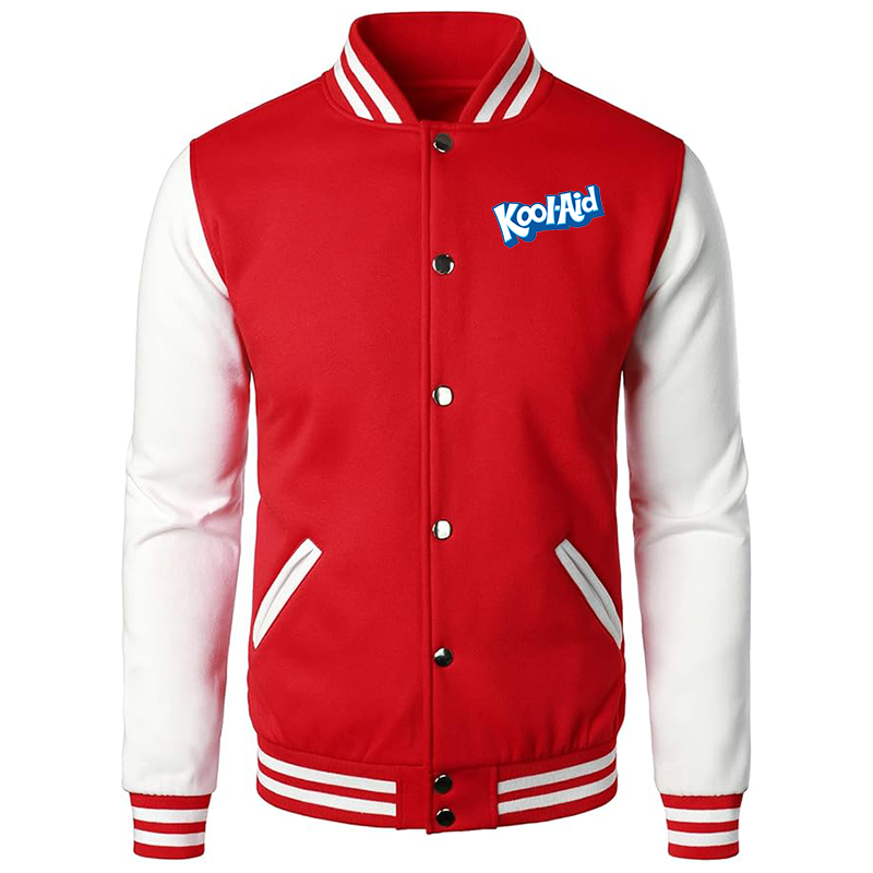 Men’s Kool-Aid Varsity Baseball Jacket Cotton Blend Letterman Jackets