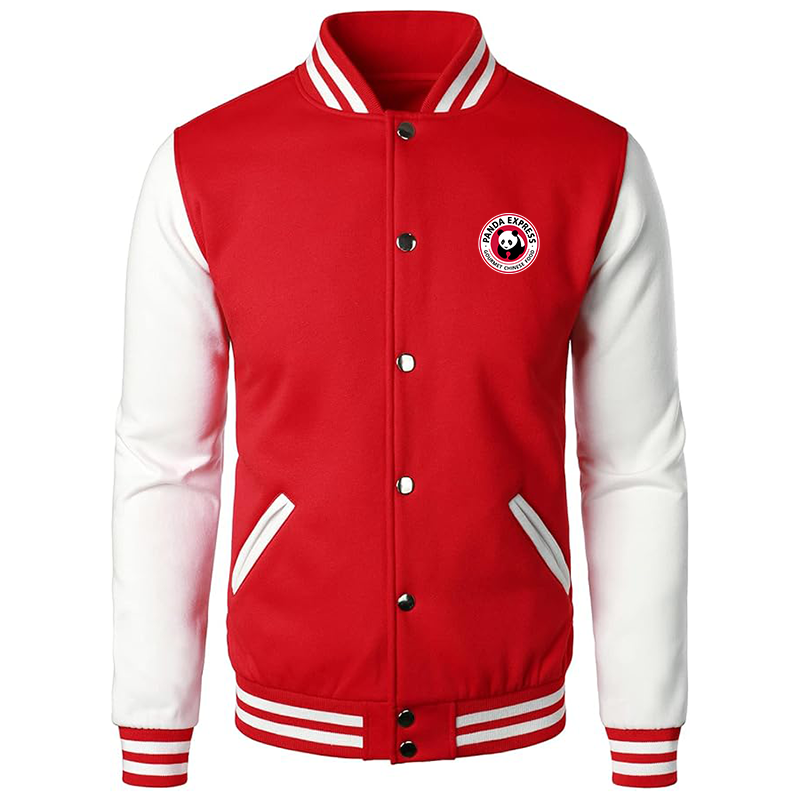 Men’s Panda Express Varsity Baseball Jacket Cotton Blend Letterman Jackets